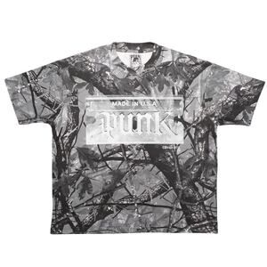 Punk El Jefe Razor Blade Black 100% Cotton Camouflage Y2K sz M